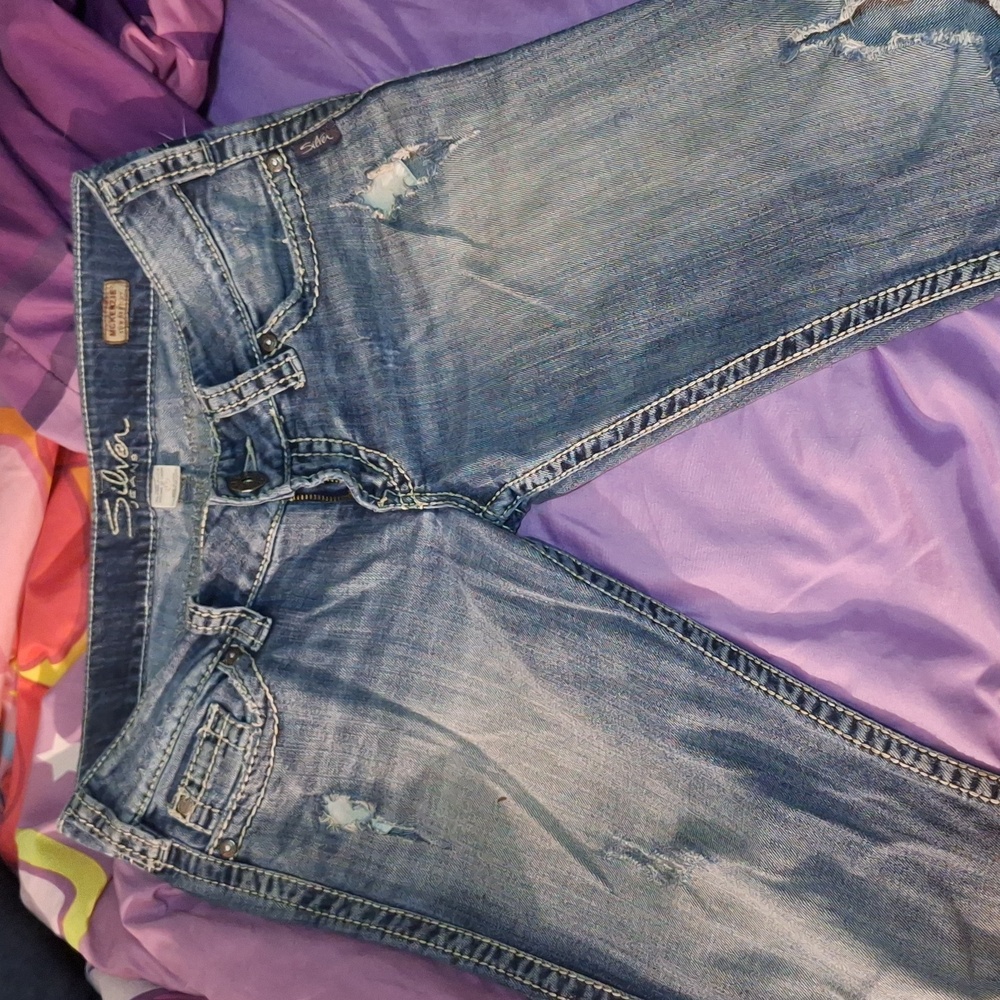 Silver jeans